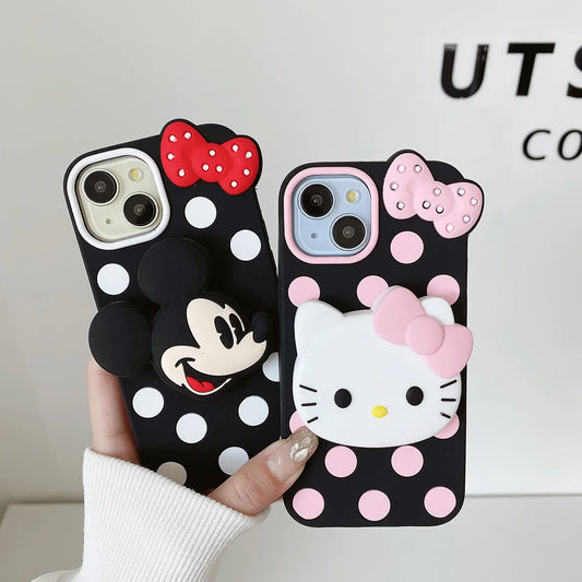 Cartoon Wave  Hello Kitty Soft Silicon Case