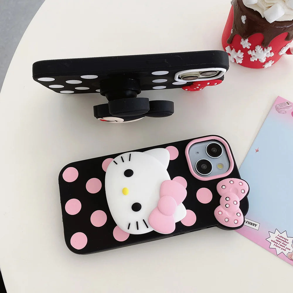 Cartoon Wave  Hello Kitty Soft Silicon Case