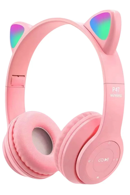 Bluetooth Headphones Cute Cat Ear Gaming Headset