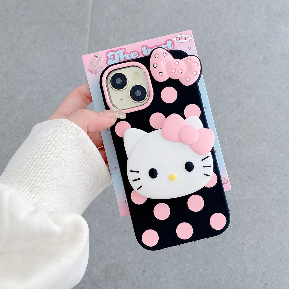 Cartoon Wave  Hello Kitty Soft Silicon Case