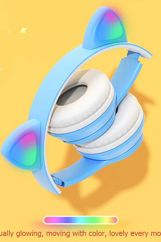 Bluetooth Headphones Cute Cat Ear Gaming Headset