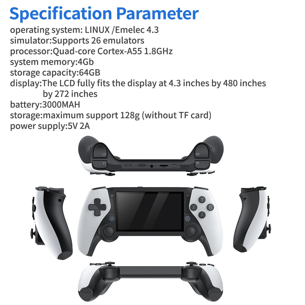 Handheld Game 4.3 HD Screen  Portable Video Game