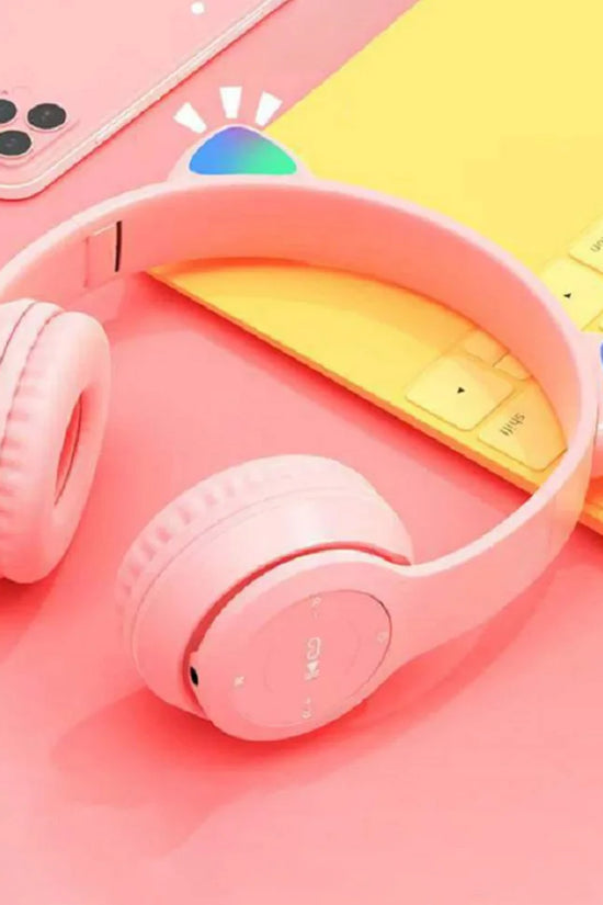 Bluetooth Headphones Cute Cat Ear Gaming Headset