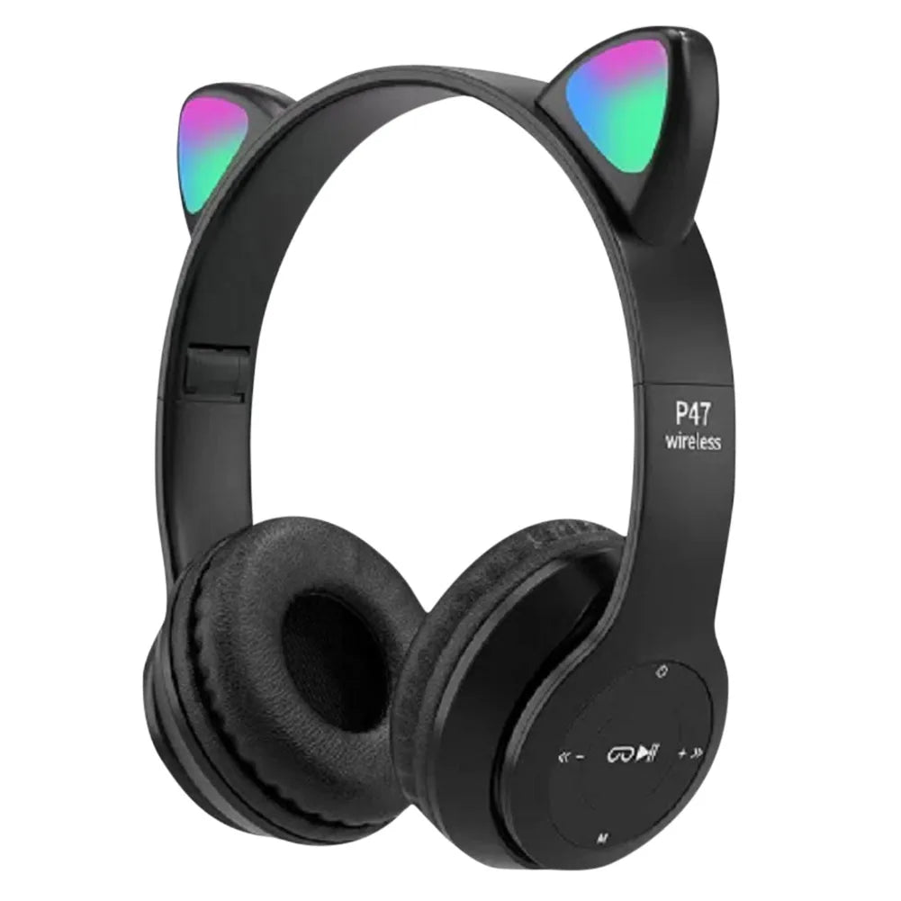 Bluetooth Headphones Cute Cat Ear Gaming Headset