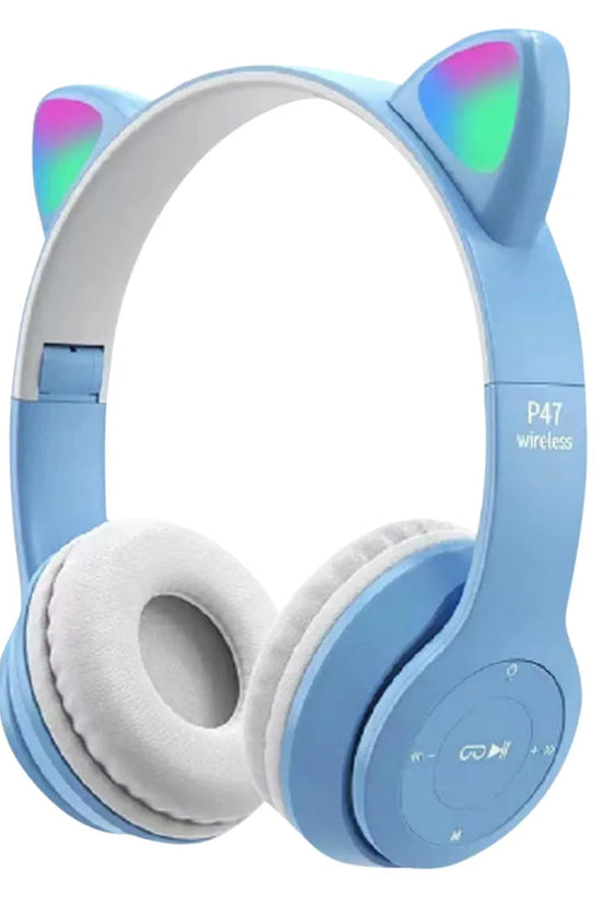Bluetooth Headphones Cute Cat Ear Gaming Headset