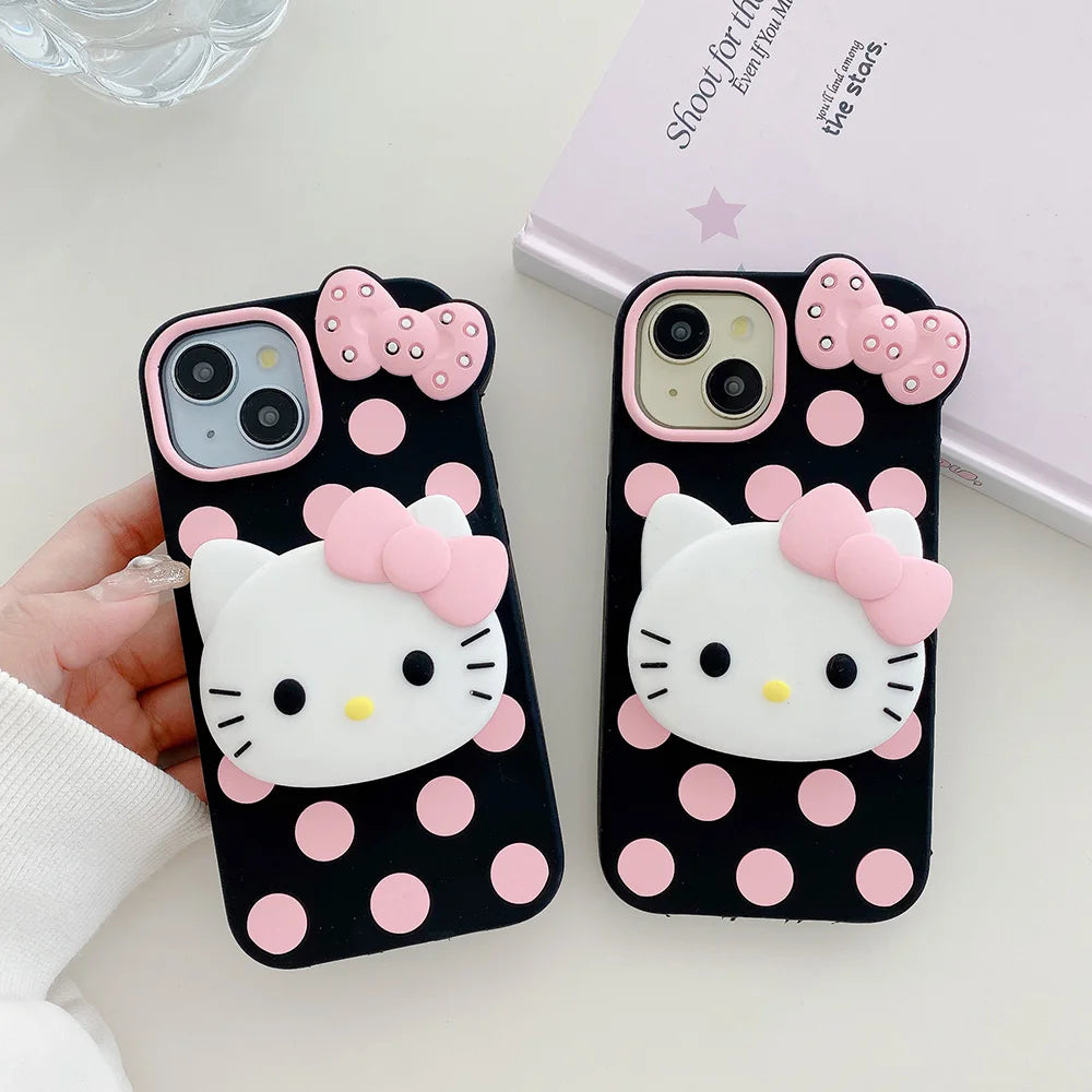 Cartoon Wave  Hello Kitty Soft Silicon Case