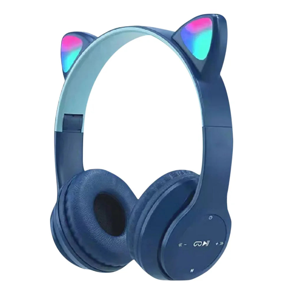 Bluetooth Headphones Cute Cat Ear Gaming Headset