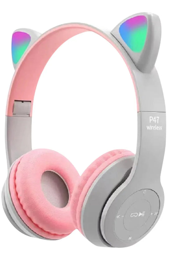 Bluetooth Headphones Cute Cat Ear Gaming Headset