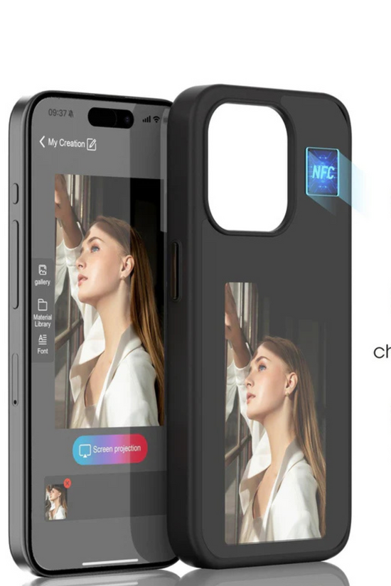 E Ink Display Pattern NFC Case