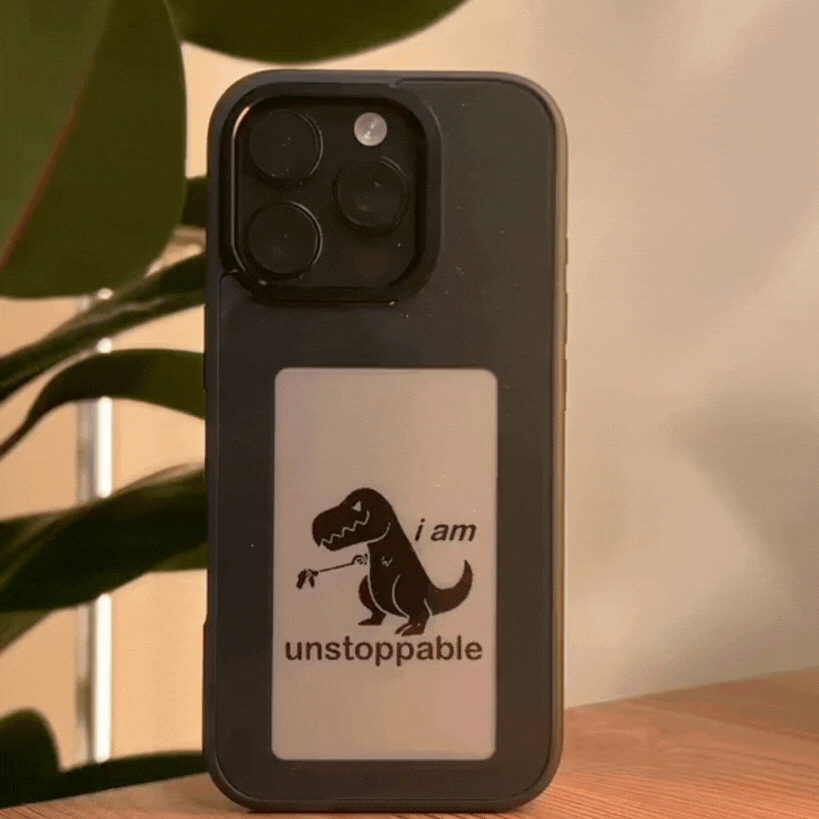 E Ink Display Pattern NFC Case